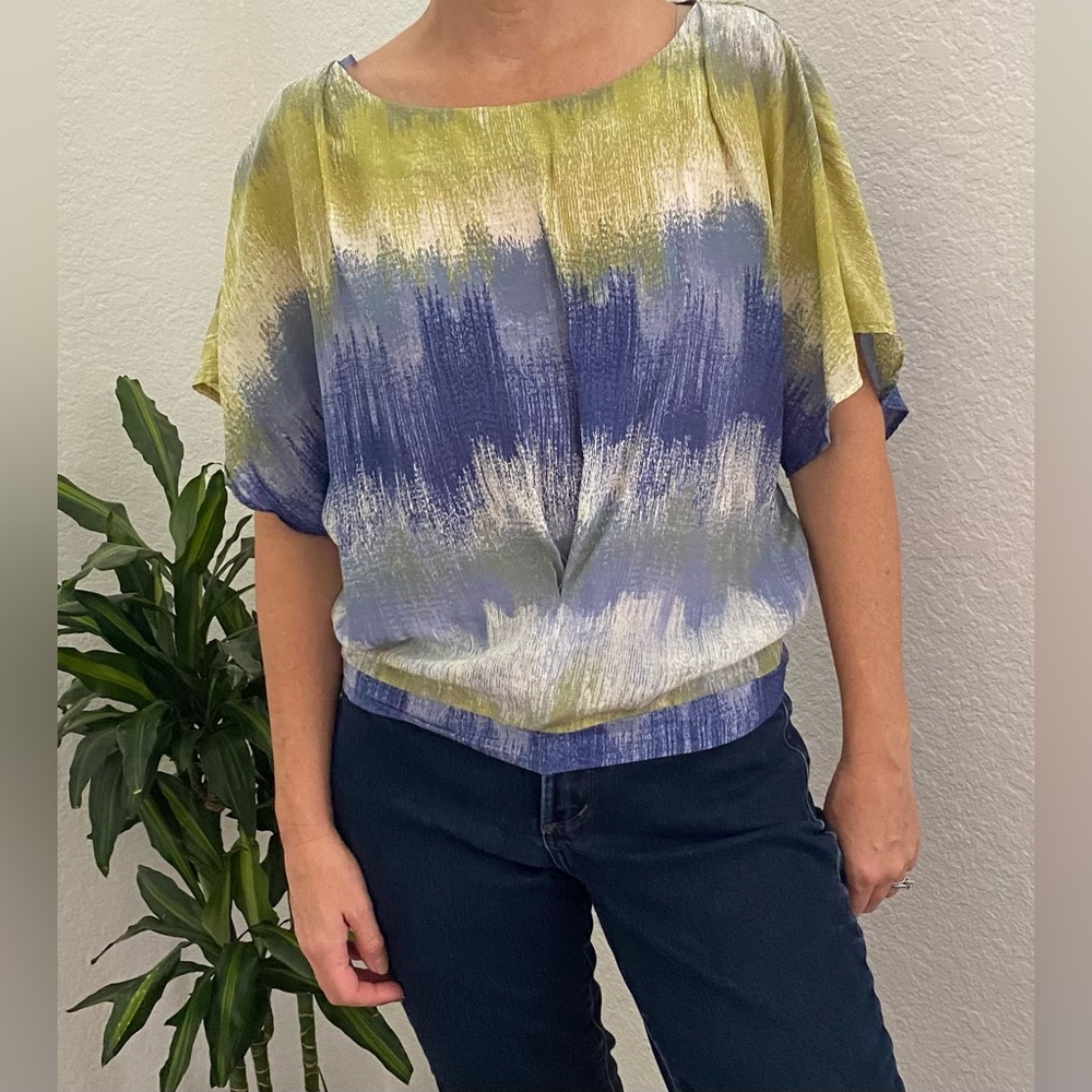 Halogen cap sleeve blouse